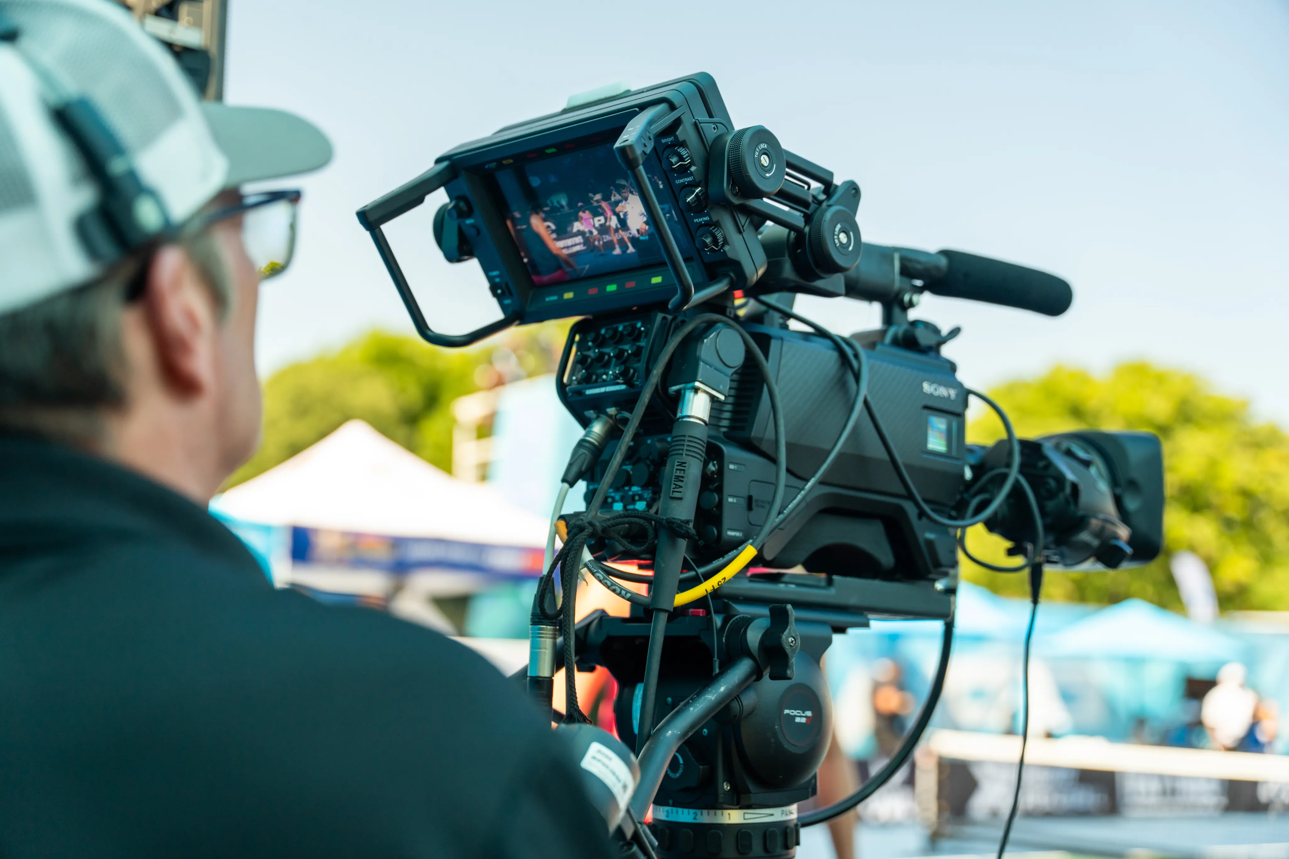 Camera operator on location