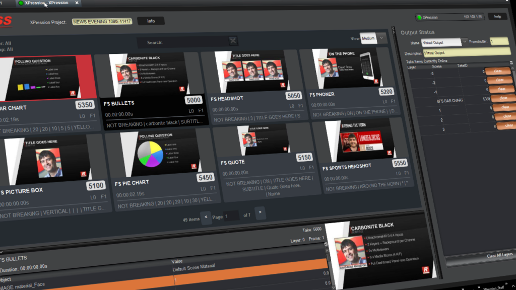 Ross Releases Version 10 of XPression Live Production’s Fastest