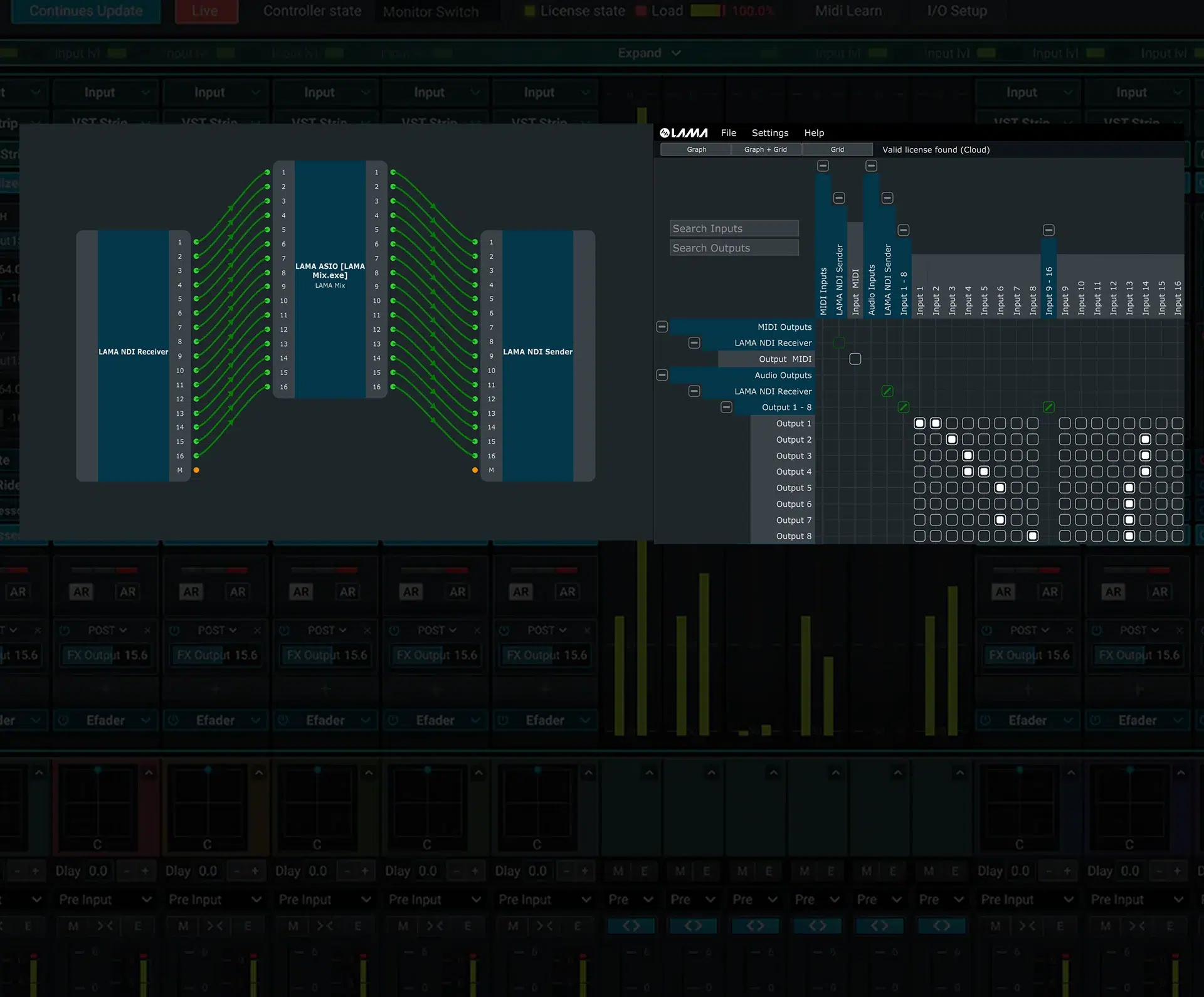 In‑depth audio routing