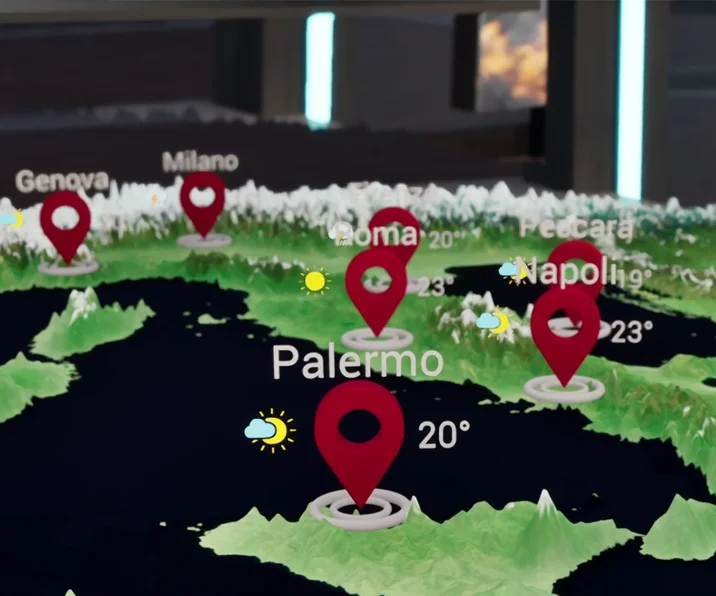 Power virtual weather storytelling