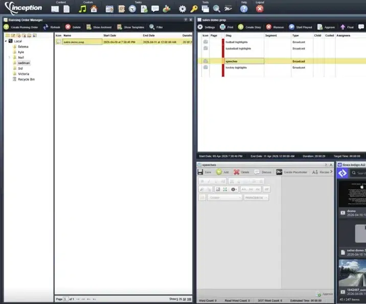 MOS workflow integration