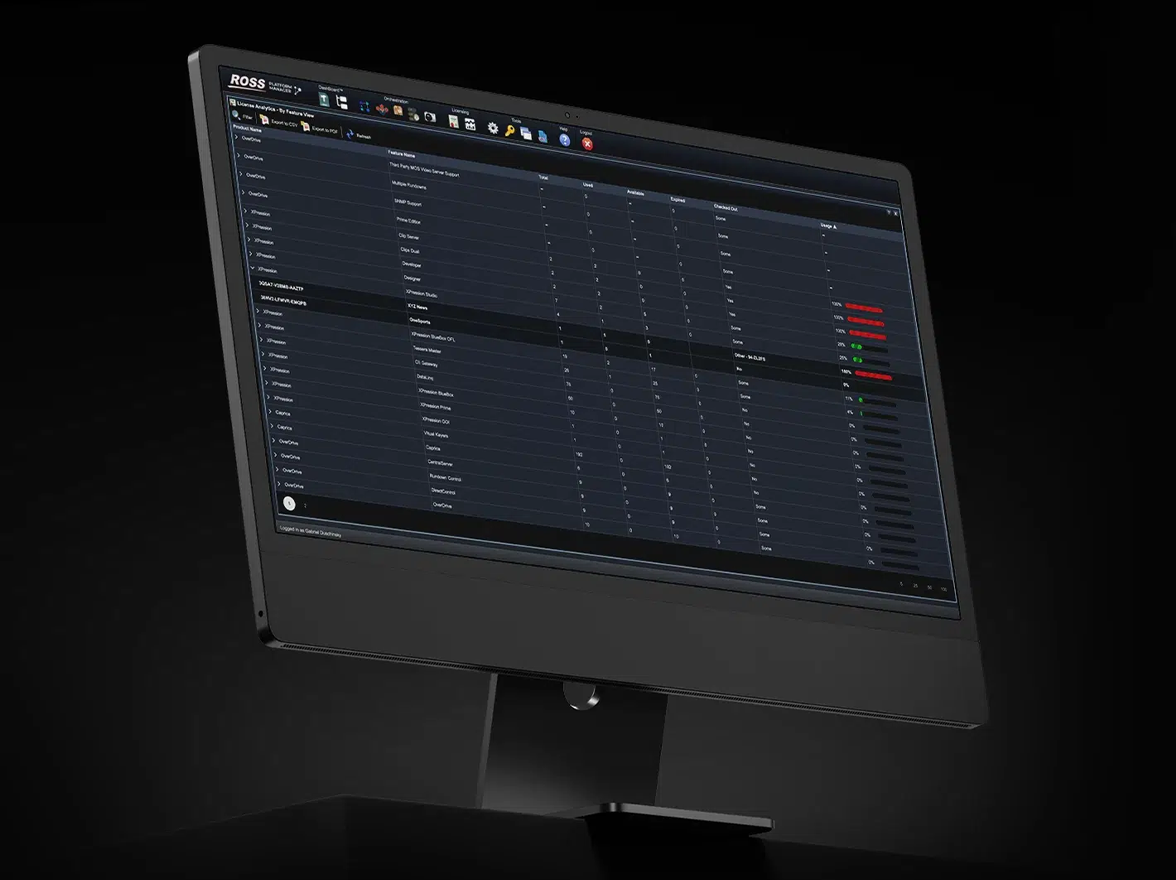 Manage and easily track software licenses for Ross products centrally. Share licenses across systems, support online or offline use, and enable short-term or project-based deployments.